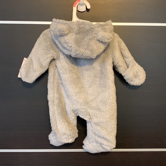 Just One You by Carter’s Gray Sherpa Footed Baby Elephant Snowsuit - Picture 10 of 12